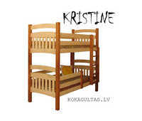 Ekspozīcijas izpārdošana!!! Divstāvu gulta Kristīne ar matračiem